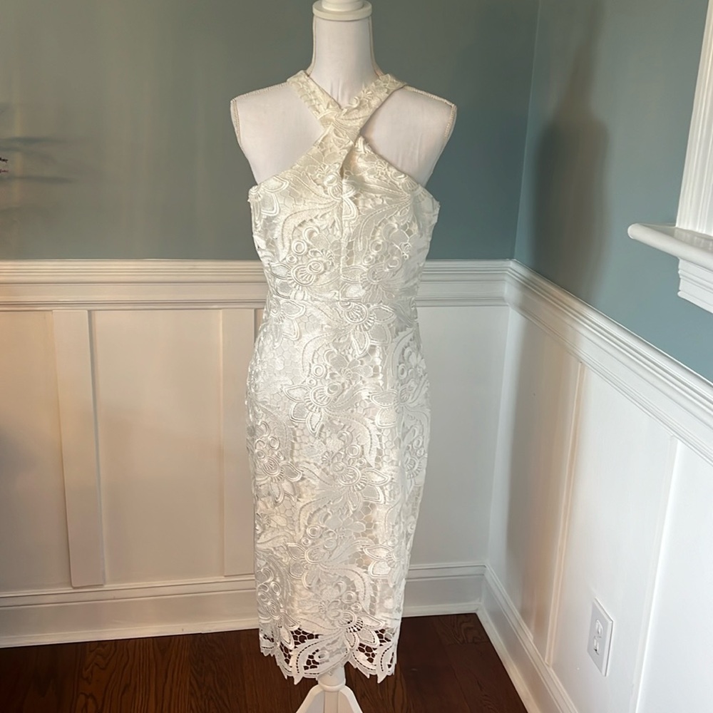 White Lace size 8 Likely women’s Dress